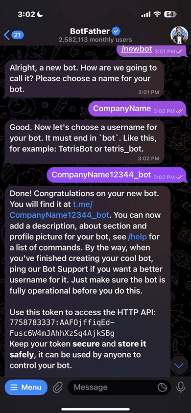 Step 6: Copy Token